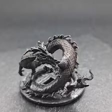 Brass Chinese Dragon Figurine – Feng Shui Wealth Charm and Antique Brass Decor
