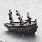 Brass Galleon Ship Miniature – Handcast Antique Pirate Vessel Sculpture
