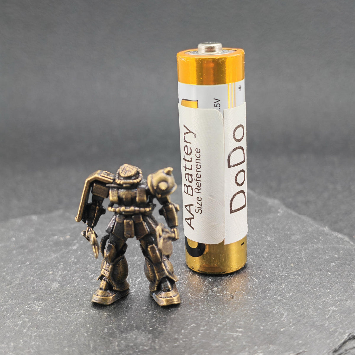 Brass Heavy Armoured Legionnaire Miniature — Sci-Fi Soldier Micro World Figure