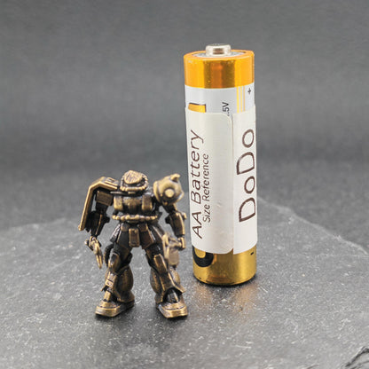 Brass Heavy Armoured Legionnaire Miniature — Sci-Fi Soldier Micro World Figure