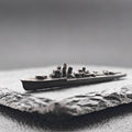 Prinz Eugen Heavy Cruiser Miniature – WWII German Warship 1:2000 Scale Collectible
