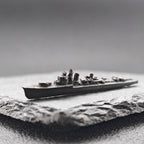 Prinz Eugen Heavy Cruiser Miniature – WWII German Warship 1:2000 Scale Collectible