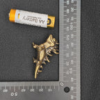 Brass Dragon Lizard Figurine – Handcrafted Fantasy Reptile Collectible