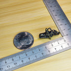 Female Rider Motorcycle Brass Figurine – Handcrafted Biker Miniature Collectible