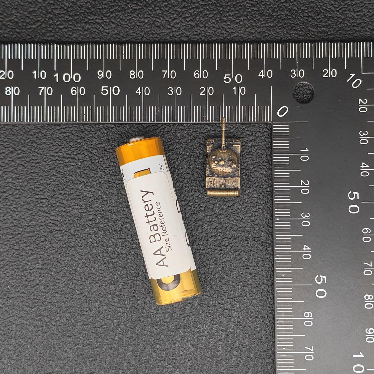 Brass Type 59 Tank Miniature — Micro-Scale Military Collectible for Diorama and Display