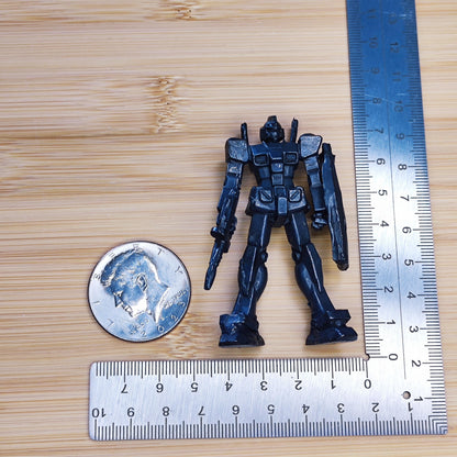 Black Brass Mecha Mobile Suit Figurine — Sci-Fi Robot Desk Sculpture & Anime Collector Piece