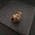 Brass Pixiu Bell Charm – Handcrafted Chinese Lucky Amulet Pendant