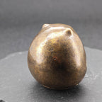 Brass Daruma Figurine – Engraved Good Fortune, Handcrafted Desk Collectible