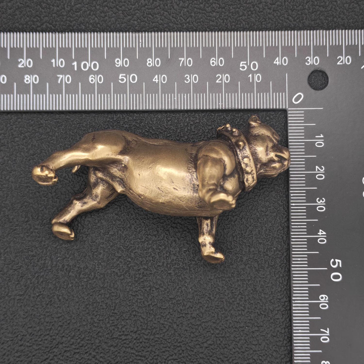 Brass Bulldog Figurine – Heavyweight Handcrafted Dog Collectible