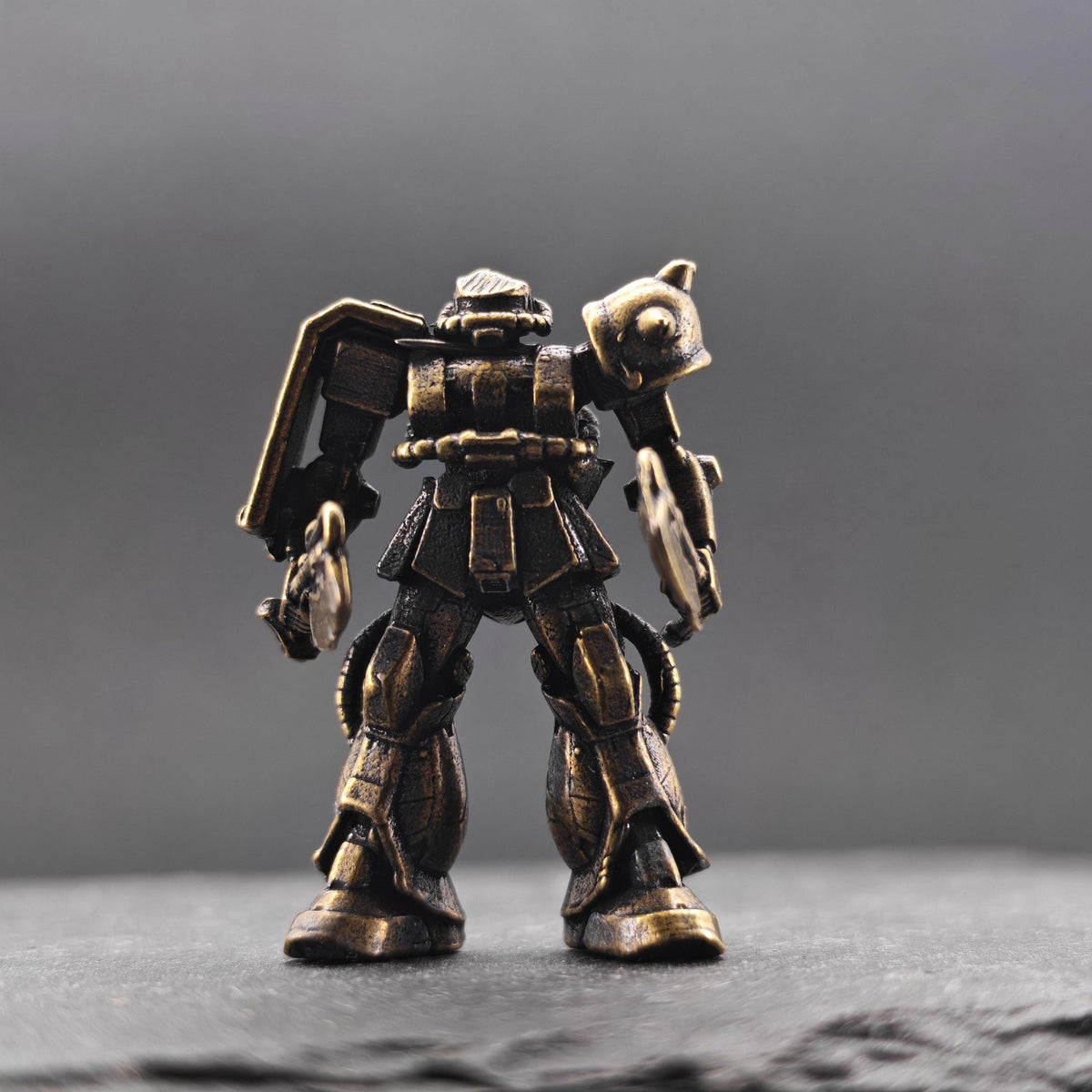 Brass Heavy Armoured Legionnaire Miniature — Sci-Fi Soldier Micro World Figure