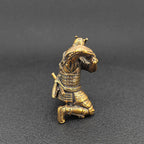 Brass Samurai Incense Holder – Handcrafted Japanese Warrior Sculpture