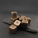 Solid Brass Dice – Polished Miniature Gaming Cube Collectible
