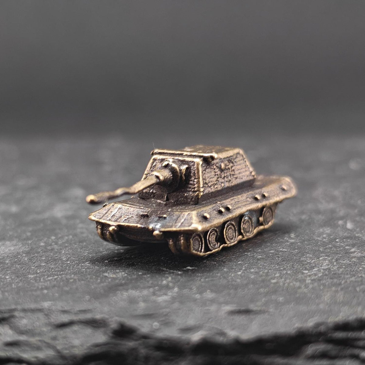 Brass Maus Super Heavy Tank — WWII German Miniature for Diorama and Collectors