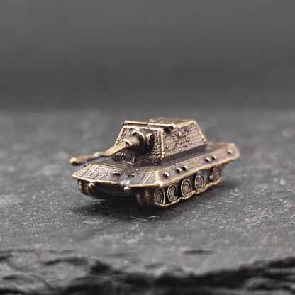 Brass Maus Super Heavy Tank — WWII German Miniature for Diorama and Collectors