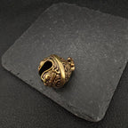 Brass Pixiu Bell Charm – Handcrafted Chinese Lucky Amulet Pendant