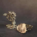 Brass Pine Tree Figurine – Miniature Bonsai Sculpture for Desk, Tea Tray or Zen Display