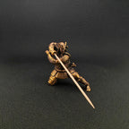 Brass Samurai Incense Holder – Handcrafted Japanese Warrior Sculpture