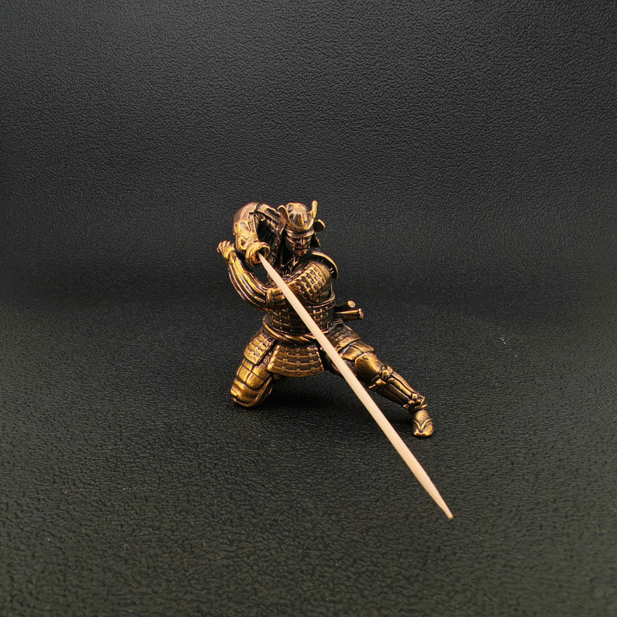 Brass Samurai Incense Holder – Handcrafted Japanese Warrior Sculpture