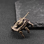 Six-Legged Spider Tank Brass Miniature – Sci-Fi Combat Vehicle Diorama Collectible