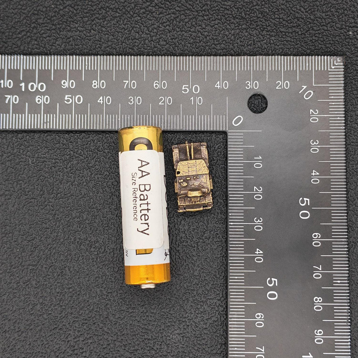 Brass Flakpanzer Gepard Tank Miniature — German Anti-Aircraft Vehicle Micro Model for Diorama