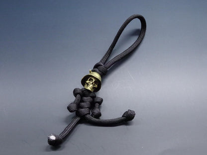 Brass Skull Soldier EDC Keychain Lanyard