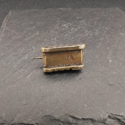 Brass Tank Miniature — Oxidised Military Collectible for Desk and Diorama