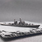 Soviet Nuclear Missile Cruiser Miniature – Cold War Naval Warship Scale Model Collectible