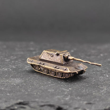 Brass Maus Super Heavy Tank — WWII German Miniature for Diorama and Collectors