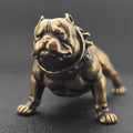 Brass Bulldog Figurine – Heavyweight Handcrafted Dog Collectible