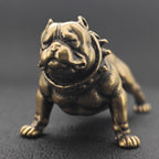 Brass Bulldog Figurine – Heavyweight Handcrafted Dog Collectible