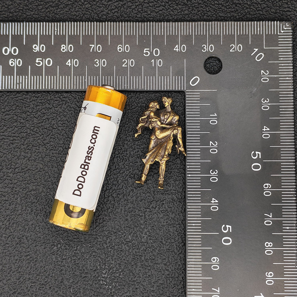 The Way He Holds Her — Brass Couple Figurine