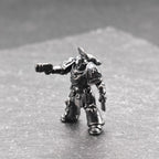 Built for War — Heavily Armoured Space Warrior Brass Miniature