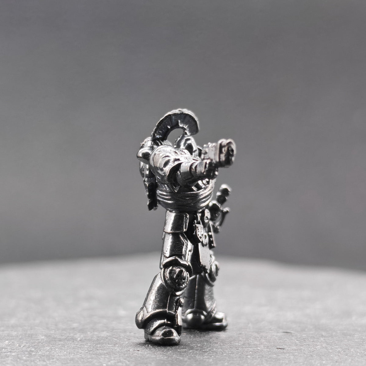 Built for War — Heavily Armoured Space Warrior Brass Miniature