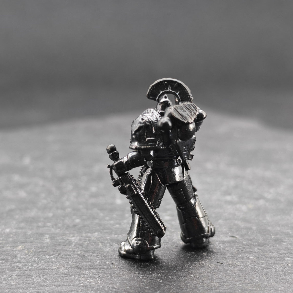 Built for War — Heavily Armoured Space Warrior Brass Miniature