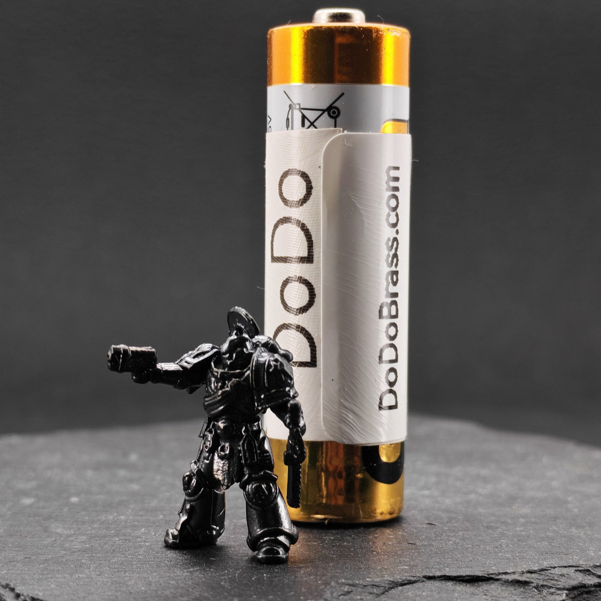 Built for War — Heavily Armoured Space Warrior Brass Miniature