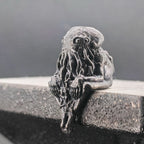 Cthulhu Infant Thinker — Aged Brass Miniature Figurine