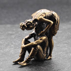 Nowhere Else to Be — Brass Entwined Couple Sculpture