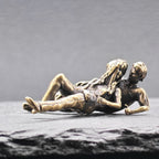 Lying in Each Other's Arms — Brass Couple Figurine