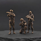 Modern Special Forces Brass Figurines – Handcrafted Mini Soldier Collectibles