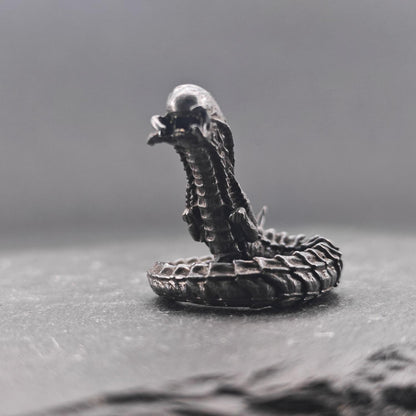 Brass Facehugger Miniature | Oxidised Black | Biomechanical Horror Collectible