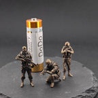 Modern Special Forces Brass Figurines – Handcrafted Mini Soldier Collectibles