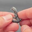 Brass Facehugger Miniature | Oxidised Black | Biomechanical Horror Collectible