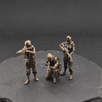 Modern Special Forces Brass Figurines – Handcrafted Mini Soldier Collectibles