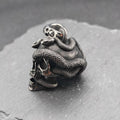 Snake and Skull Gothic Pendant – Stainless Steel Necklace for Him