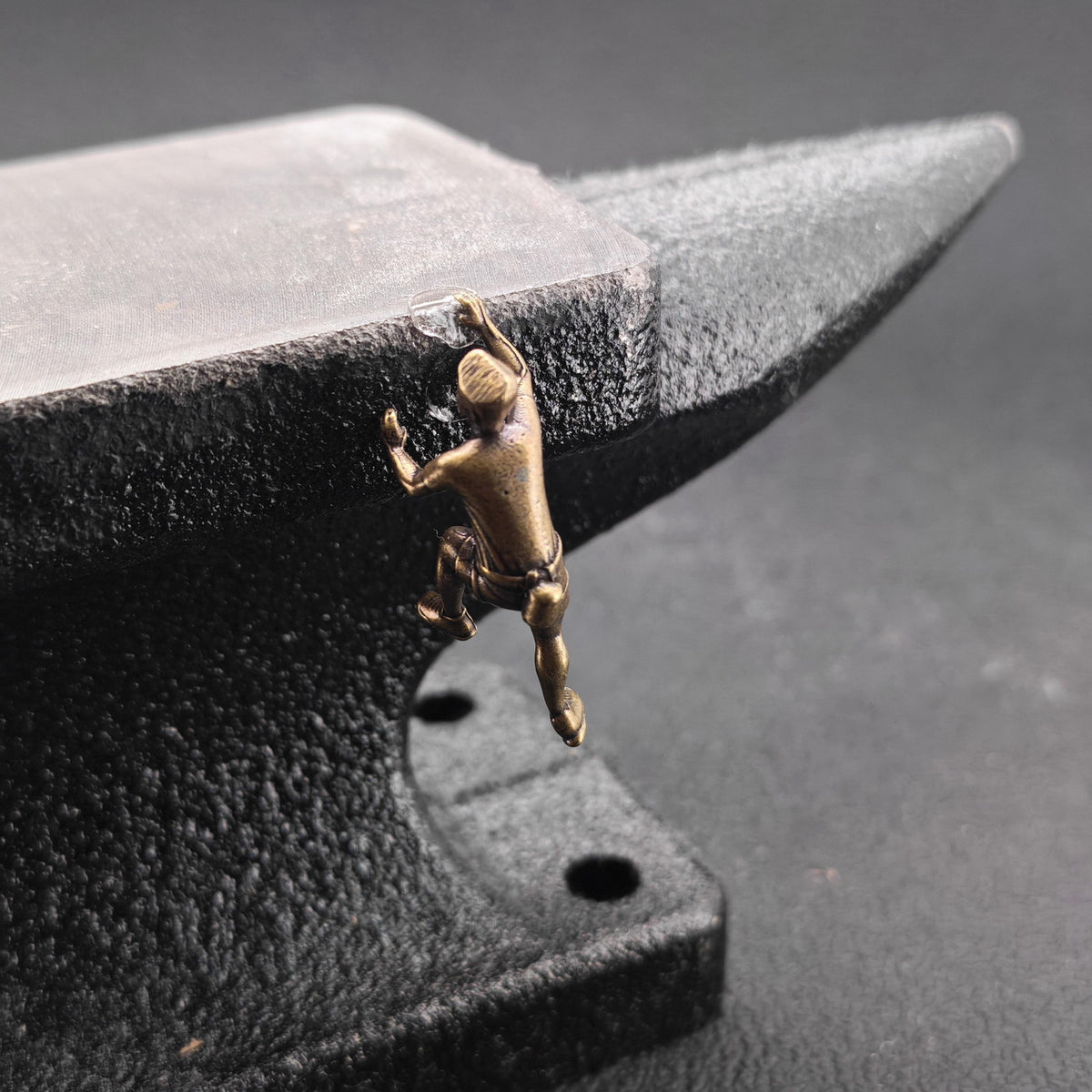 Brass Miniature Climber Figure – Micro World Diorama & Terrarium Accessory