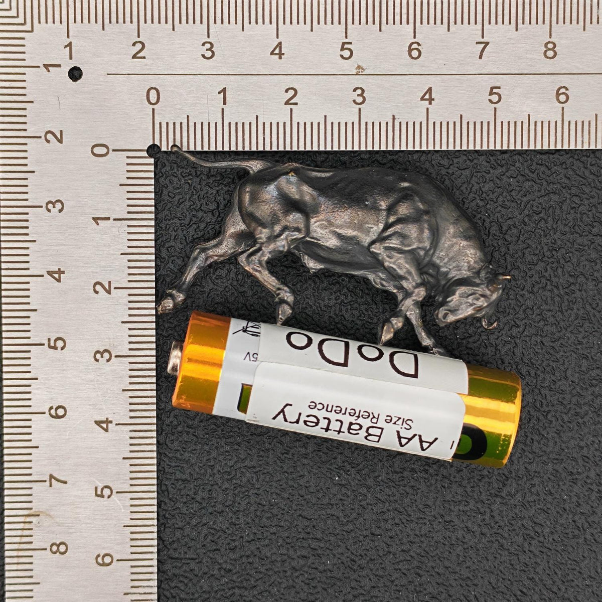 Brass Charging Bull Figurine — Bull Market Symbol, Zodiac Ox Sculpture for Desk and Shelf