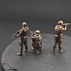 Modern Special Forces Brass Figurines – Handcrafted Mini Soldier Collectibles