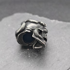 Snake and Skull Gothic Pendant – Stainless Steel Necklace for Him