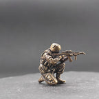 Modern Special Forces Brass Figurines – Handcrafted Mini Soldier Collectibles