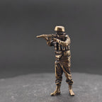 Modern Special Forces Brass Figurines – Handcrafted Mini Soldier Collectibles